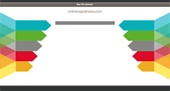 Desktop Screenshot of onlinenepalinews.com