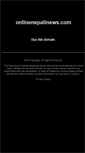 Mobile Screenshot of onlinenepalinews.com